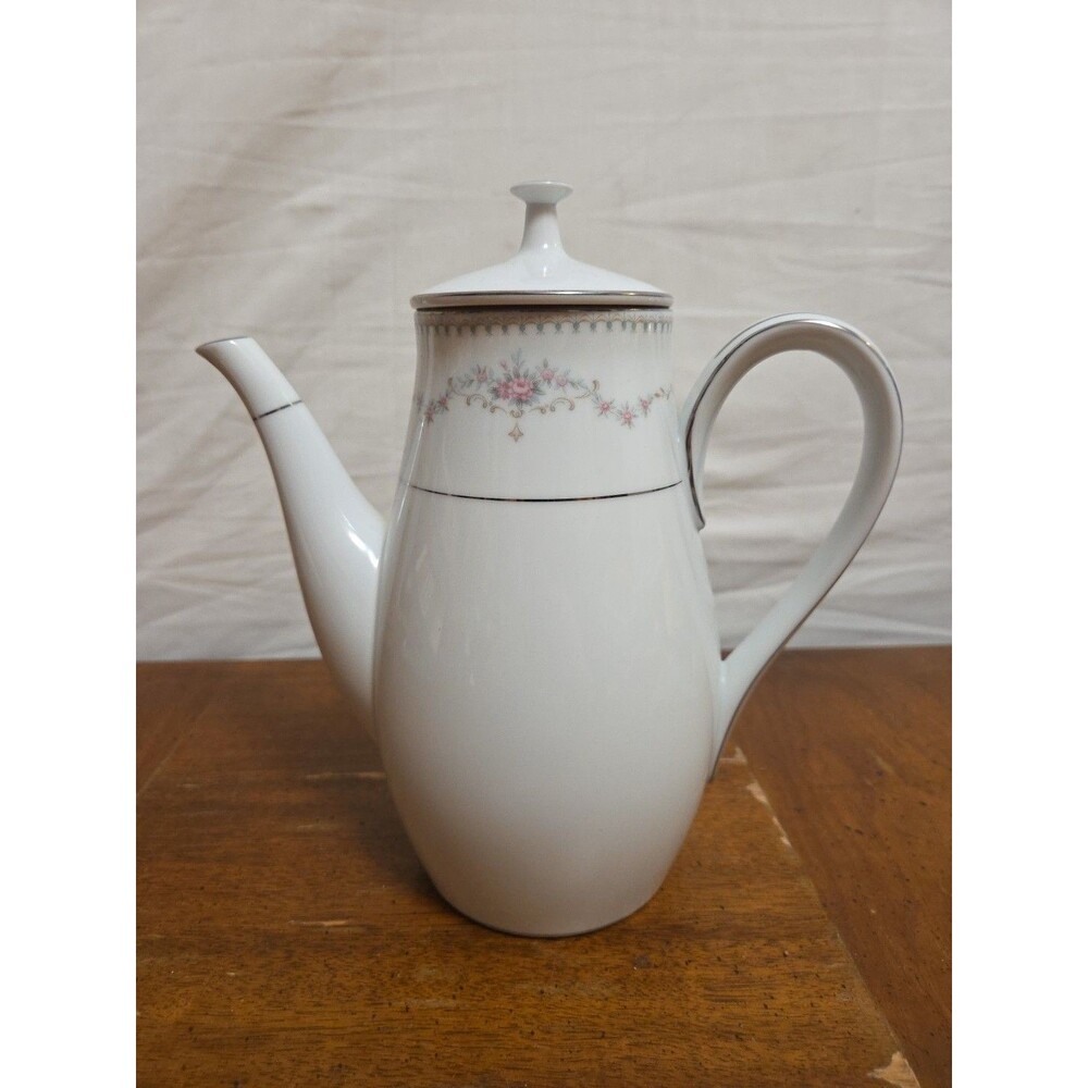 Noritake Fairmont 6102 Coffee Pot Floral Bone China 194925 Vintage